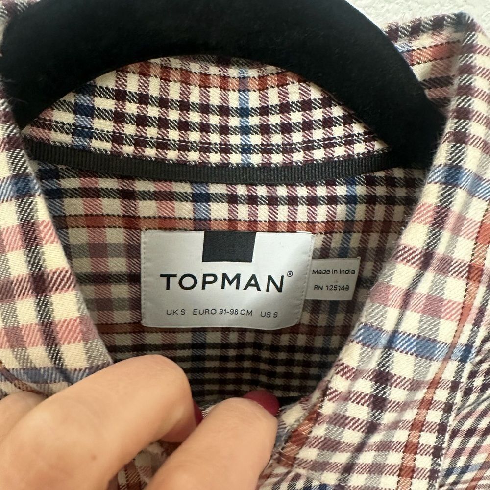 Top Man Flannel Button Up - Picture 4 of 7